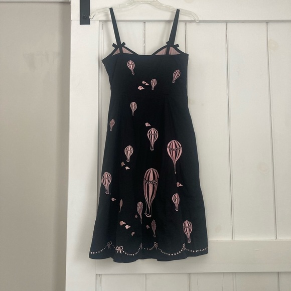 Anthropologie Elevenes | Black and Pink Hot Air Balloon Dress - Picture 5 of 8